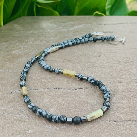 gemstone gypsy boho necklace for men - Picture 7 of 10